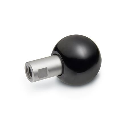 GN319.5-Revolving_Ball_Knob__Stainless_Steel_Female_Thread_with_Black_Plastic_Knob.png