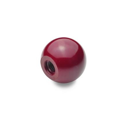 DIN319-Ball-knobs-Plastic-red-KU-Plastic-C-with-tapped-hole-no-bushing-RT-red.jpg