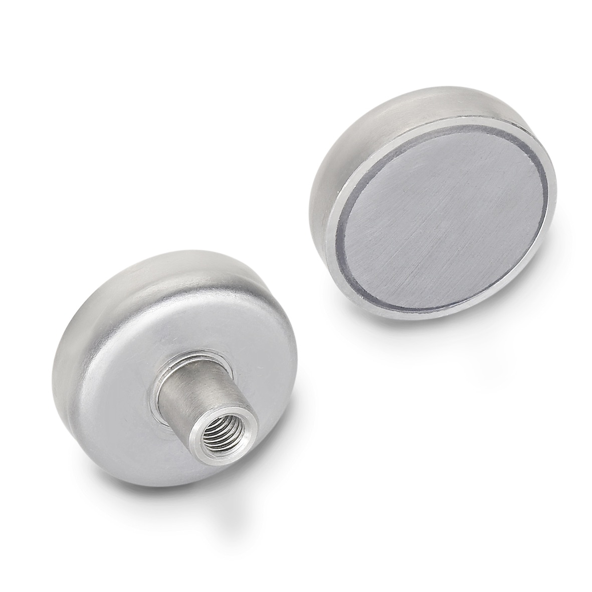 GN50.25-Retaining_Magnet__Disc_Shaped__Female_Thread__Stainless_Steel__Front___Back_View.png