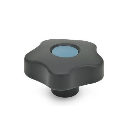 GN5337.7-Star-knobs-with-colored-cover-caps-plastic-bushing-Stainless-Steel-With-cover-cap-threaded-blind-bore-DBL-Blue-RAL-5024-matte-finish.jpg