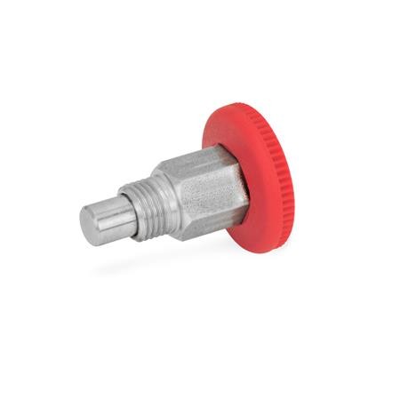 GN822.1-red-Mini-indexing-plungers-open-indexing-mechanism-with-red-knob-B-without-rest-position-with-plastic-knob-NI-Stainless-Steel-RT-red.jpg