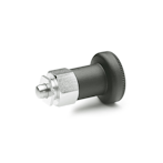 GN607.3-Indexing_Plunger_for_Installation_in_Thin_Walled_Equipment__with_Rest_Position__Black_Platick_Knob_with_Steel_Plunger.png